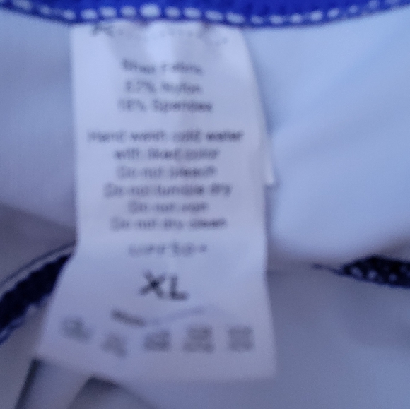 Blue Ruffle One Piece Swimsuit - Picture 7 of 7